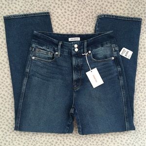 Good American High Rise Straight Twisted Seam 6/28